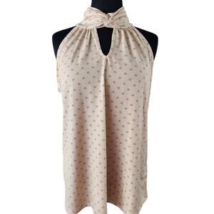 Adrianna Papell medium twist neck halter top